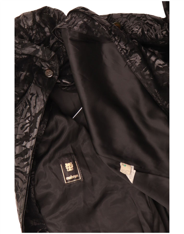 MABRUN Pardessus surdimensionné pour femme IT 42 Large Noir Floral