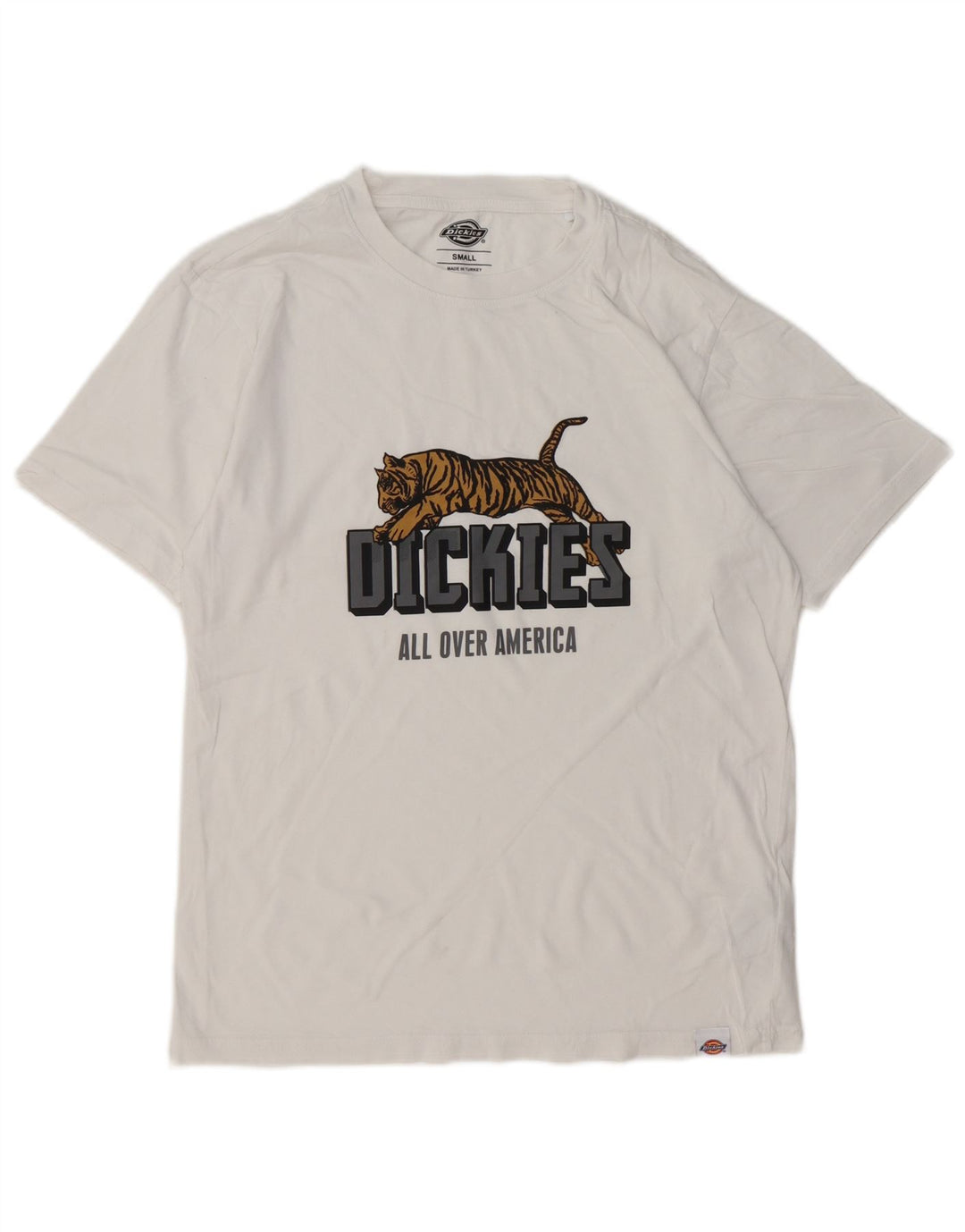 DICKIES T-Shirt Graphique Homme Petit Blanc Coton