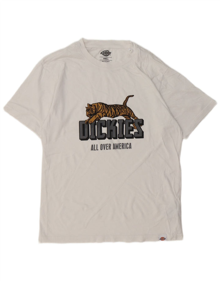 DICKIES T-Shirt Graphique Homme Petit Blanc Coton