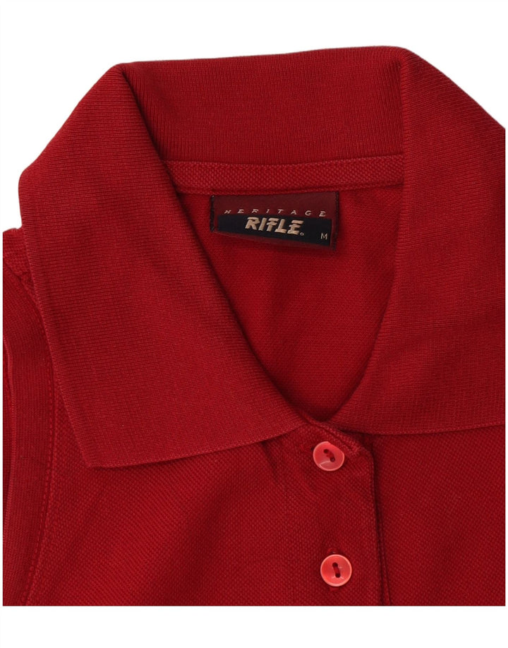 Rifle Polo sans manches pour femme UK 12 Rouge moyen