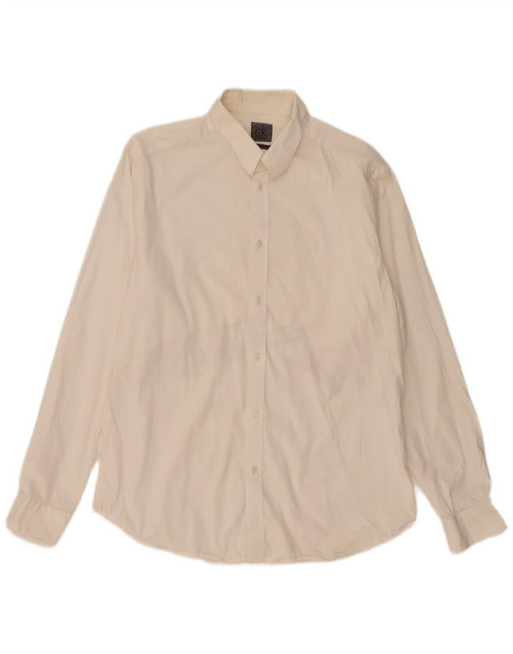 Calvin Klein Chemise Homme 2XL Blanc Cassé