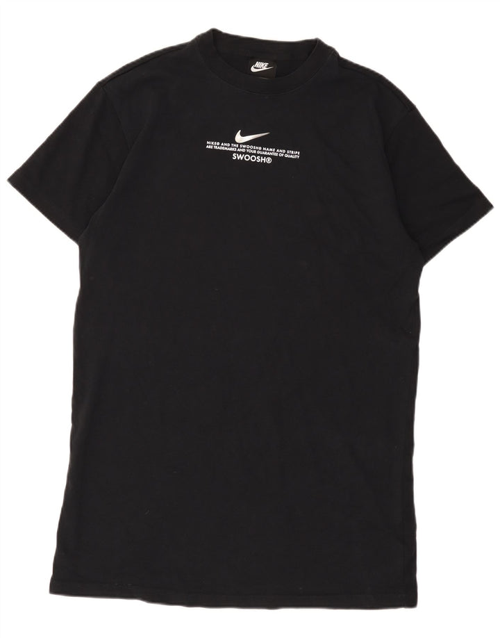 Nike T-shirt graphique Swoosh pour homme en coton noir moyen