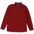 Izod Sweat col zippé homme XL rouge moucheté polyester