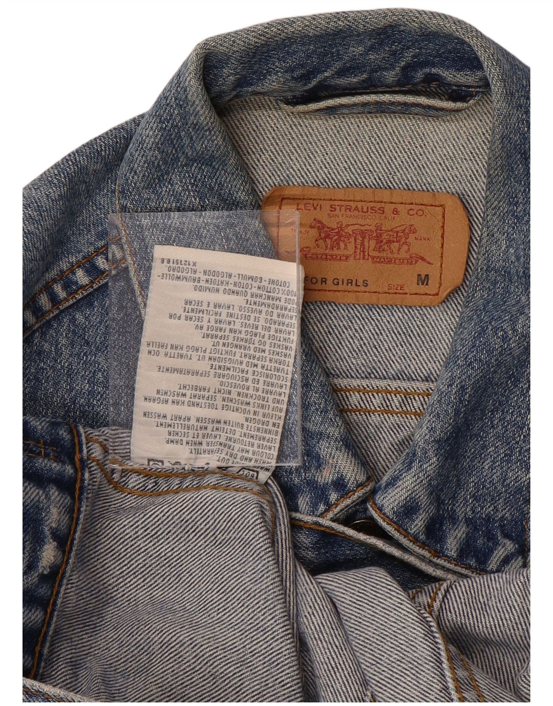 LEVI'S Veste en Jean Fille 10-11 ans Bleu Moyen Coton