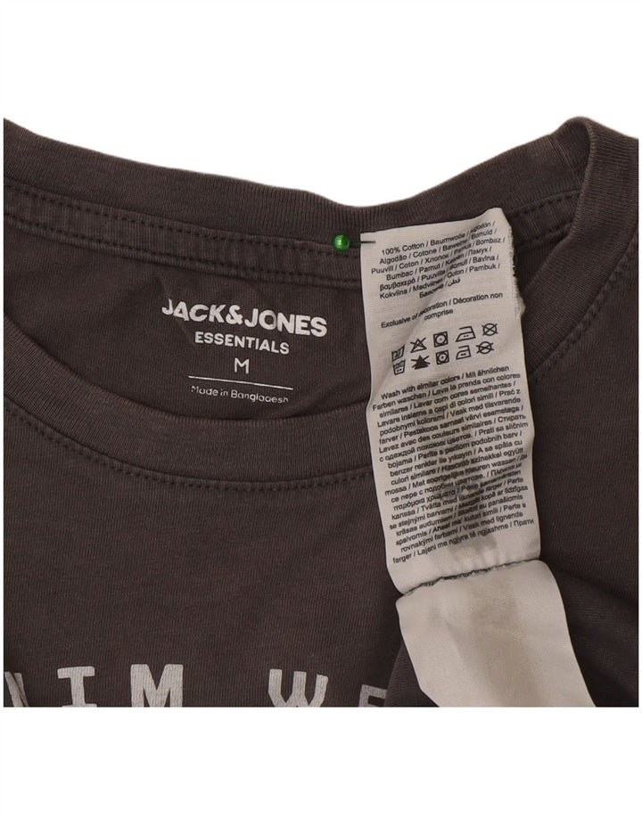 Jack & Jones T-Shirt Graphique Homme Gris Moyen Coton