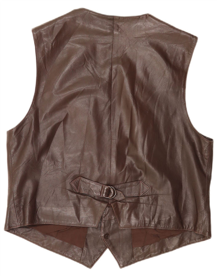 Creation Gilet Homme EU 54 2XL Cuir Marron
