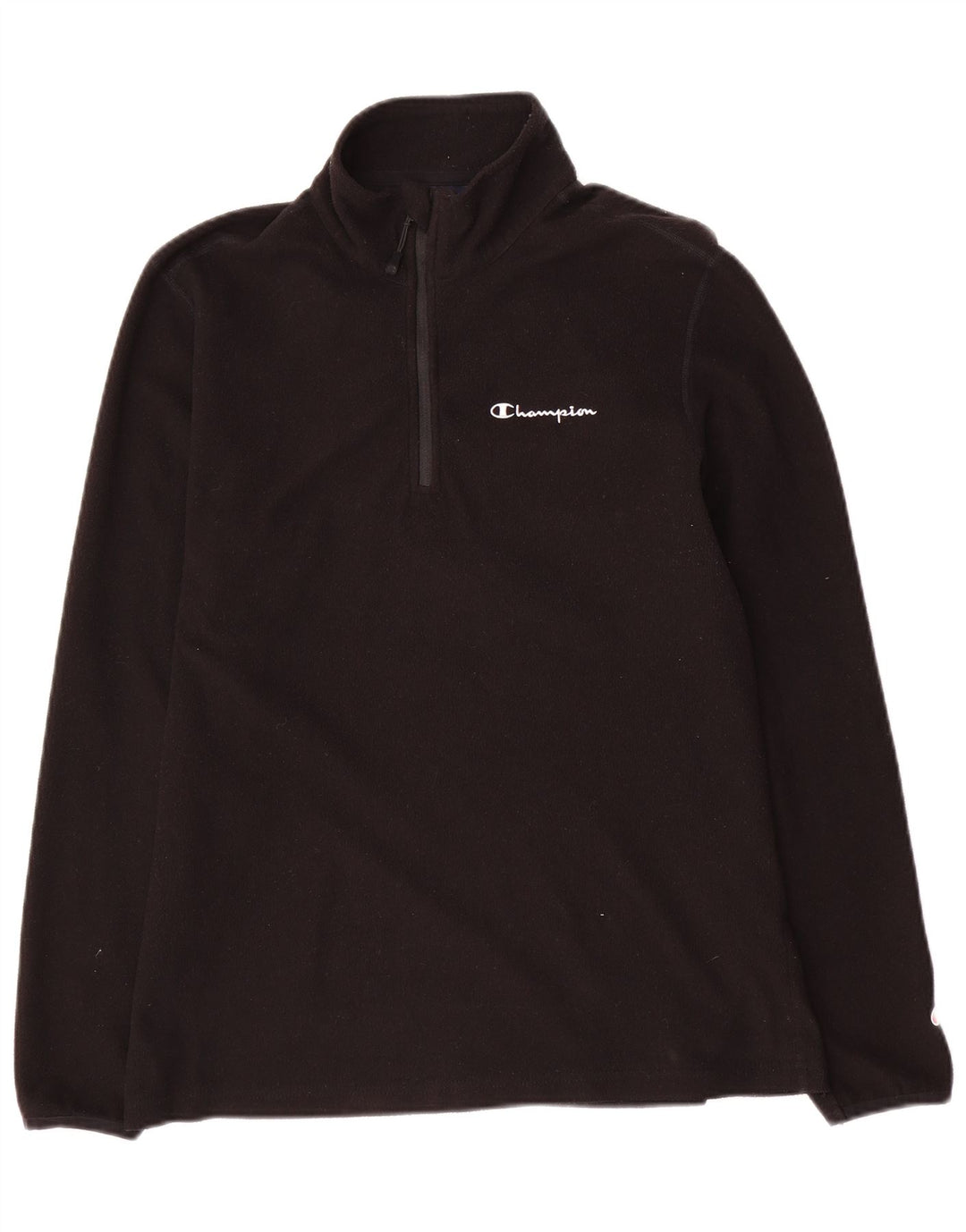 Champion Pull Polaire à Col Zippé Homme Noir Moyen