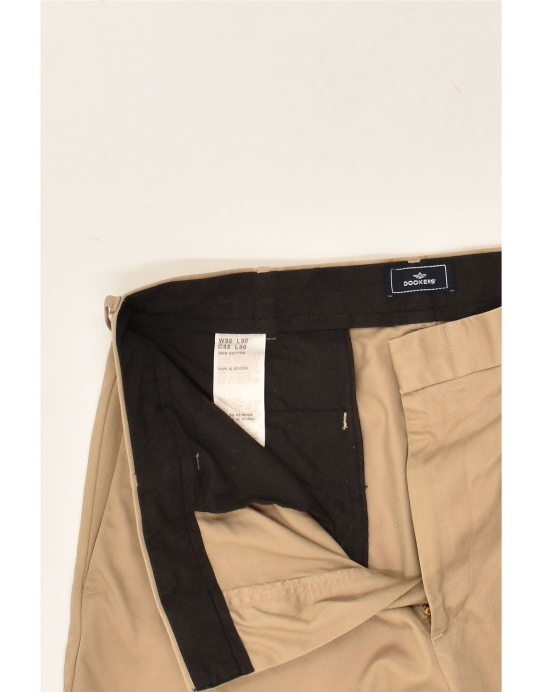 DOCKERS Mens Chino Shorts W30 Medium Beige Cotton | Vintage Dockers | Thrift | Second-Hand Dockers | Used Clothing | Messina Hembry 