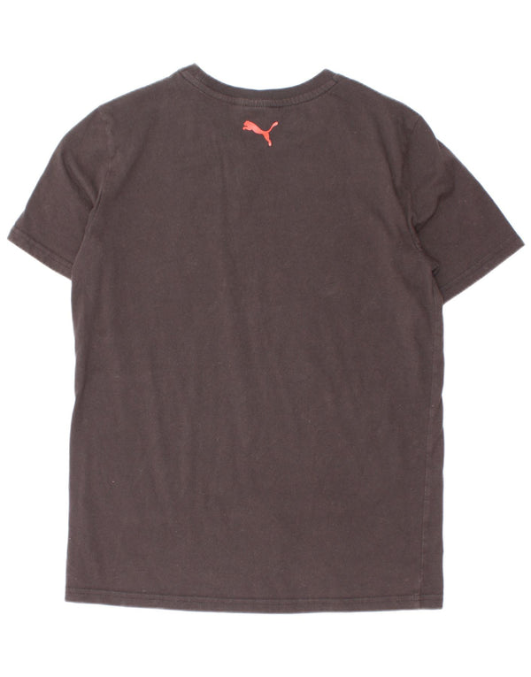 Puma Boys Graphic T-Shirt Top 11-12 ans Grand Noir Coton
