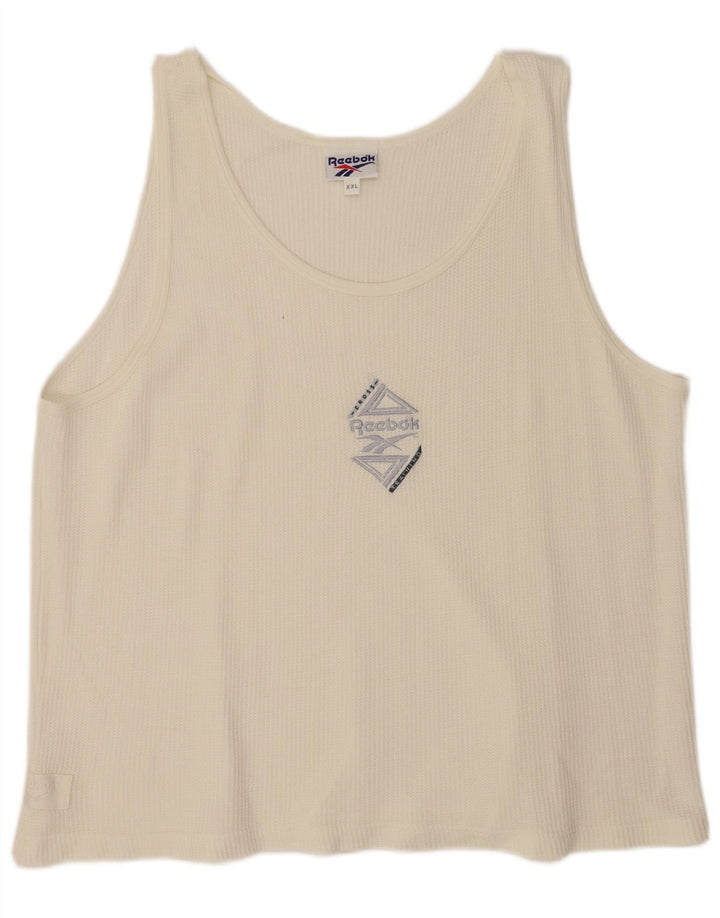 Reebok Débardeur Homme 2XL Blanc