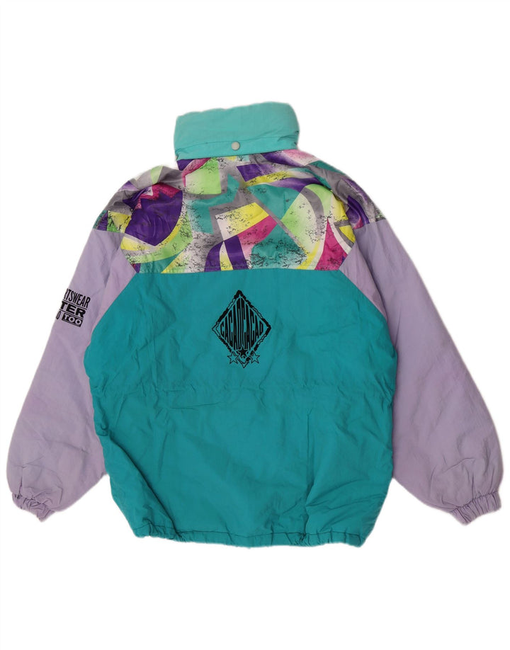 Cacao Veste de ski graphique coupe ample pour homme IT 46 Small Multicolore