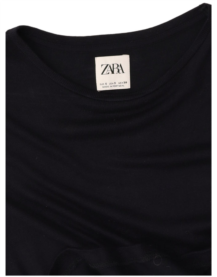 ZARA Homme T-Shirt Top Petit Noir