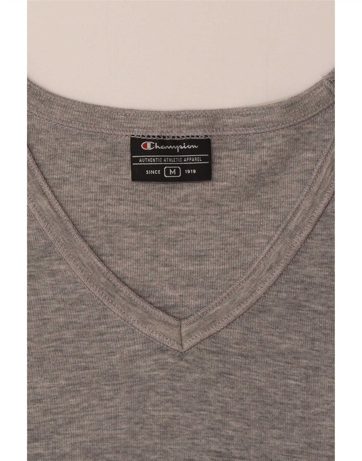 Champion T-Shirt Femme UK 12 Gris Moyen