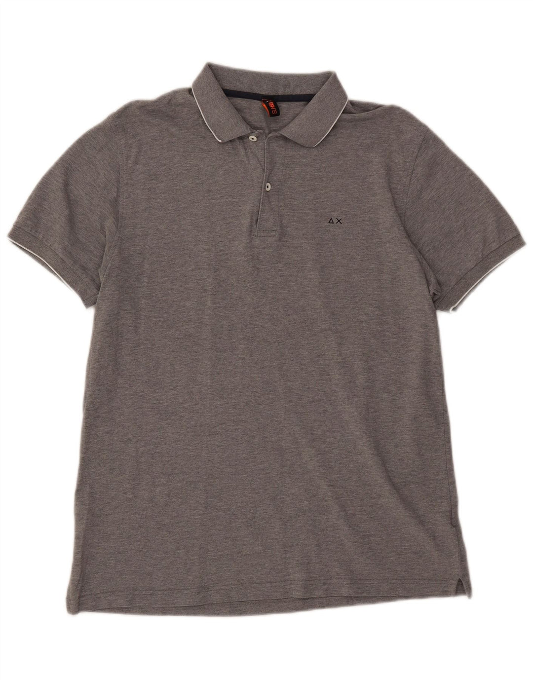 SUN68 Polo Homme XL Gris Moucheté Coton