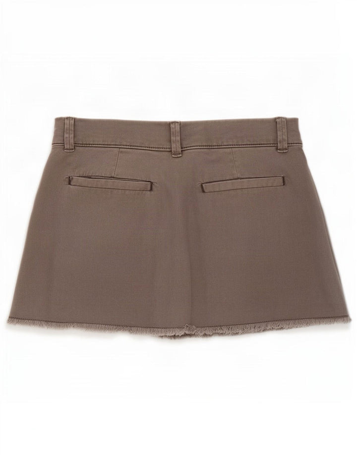 Pull & Bear Mini-jupe femme Small W28 Gris Coton