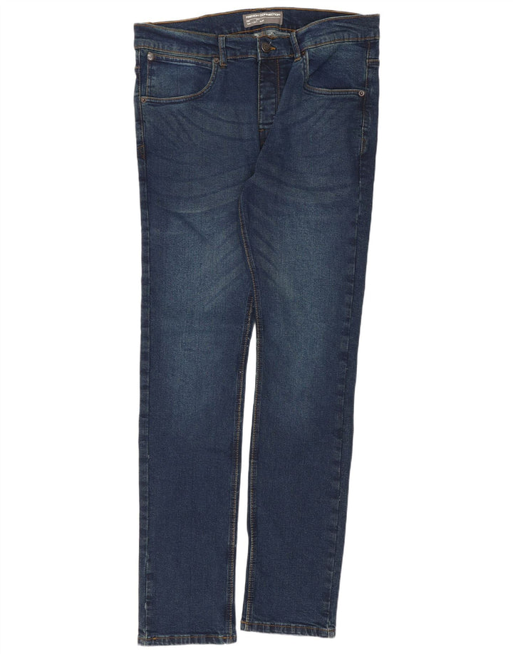 French Connection Jean Slim Homme W36 L32 Bleu Marine Coton