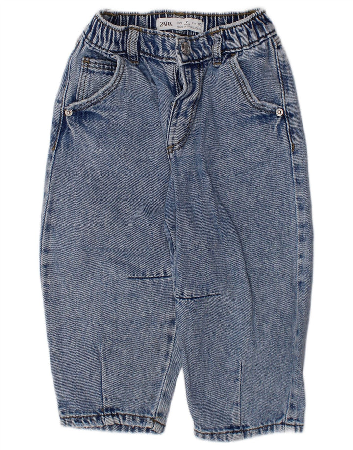 ZARA Jean droit bébé garçon 18-24 mois W18 L12 bleu coton
