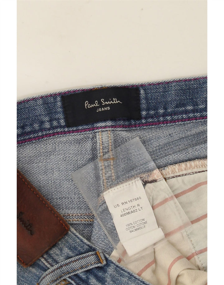PAUL SMITH Jean droit homme W34 L32 bleu coton