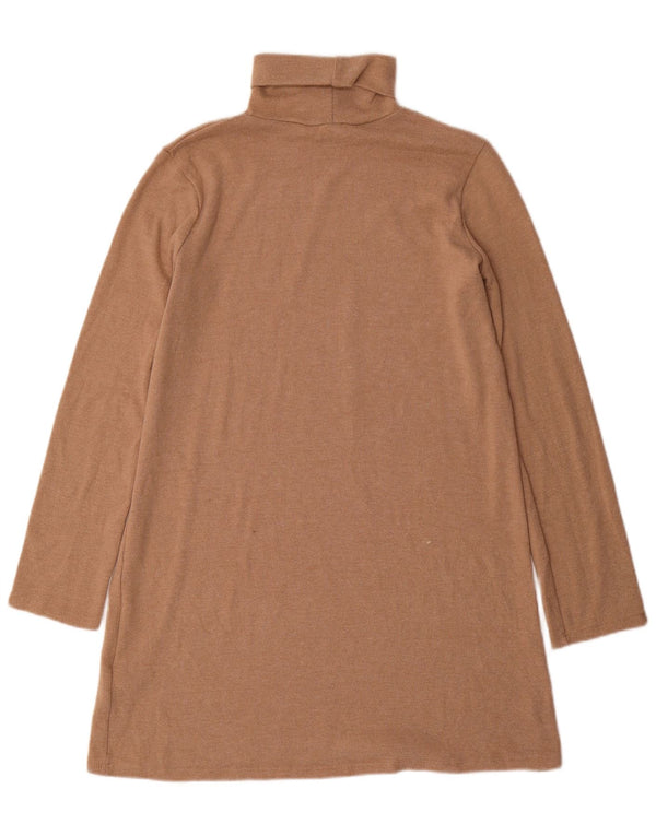 Zara Robe pull pour femme UK 44 Polyester marron moyen