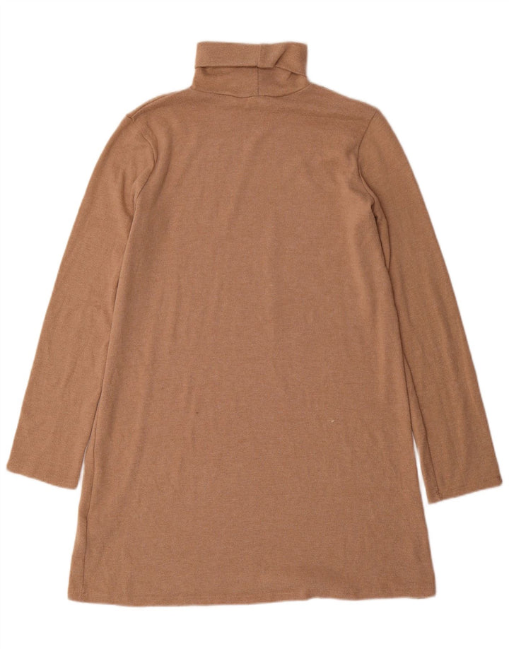Zara Robe pull pour femme UK 44 Polyester marron moyen