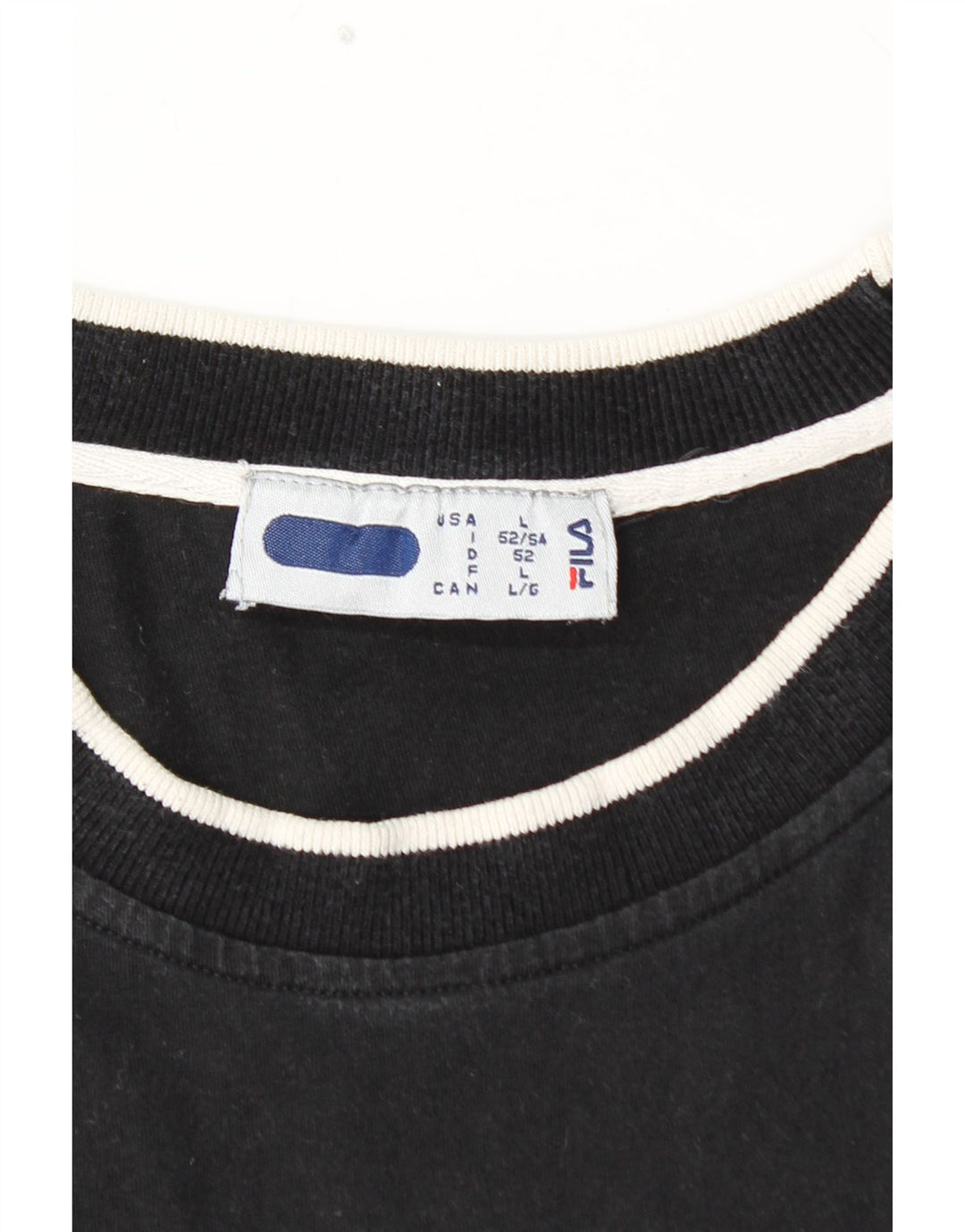 FILA T-Shirt Graphique Homme Grand Noir