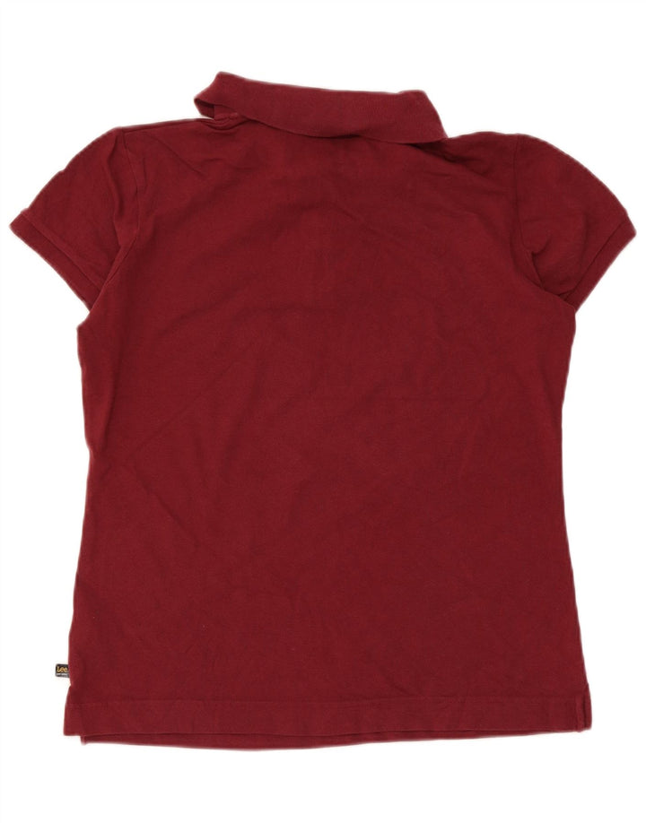 Lee Polo Femme UK 18 XL Coton Bordeaux