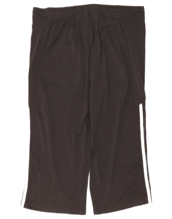 Adidas Pantalon de survêtement Capri pour femme UK 14 Large Noir Polyester