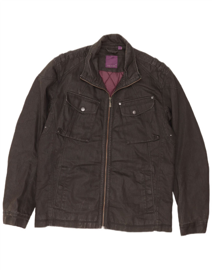 Ted Baker Veste utilitaire pour homme Taille 5 XL Coton noir