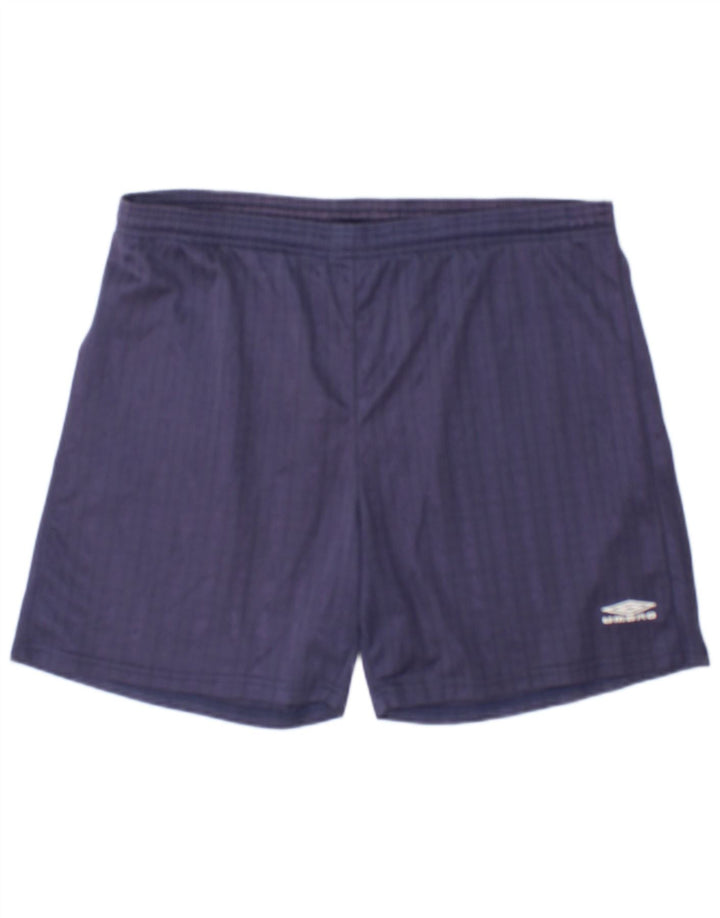 Umbro Short de Sport Homme Large Bleu Marine Polyester