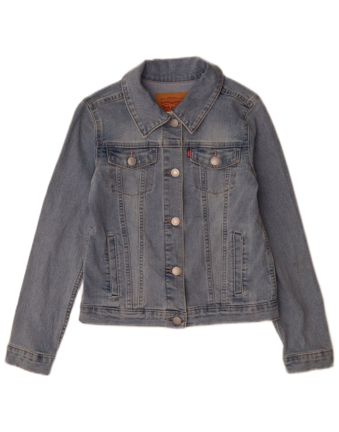 Levi's Veste en Jean Fille 10-11 Ans Grand Bleu Coton
