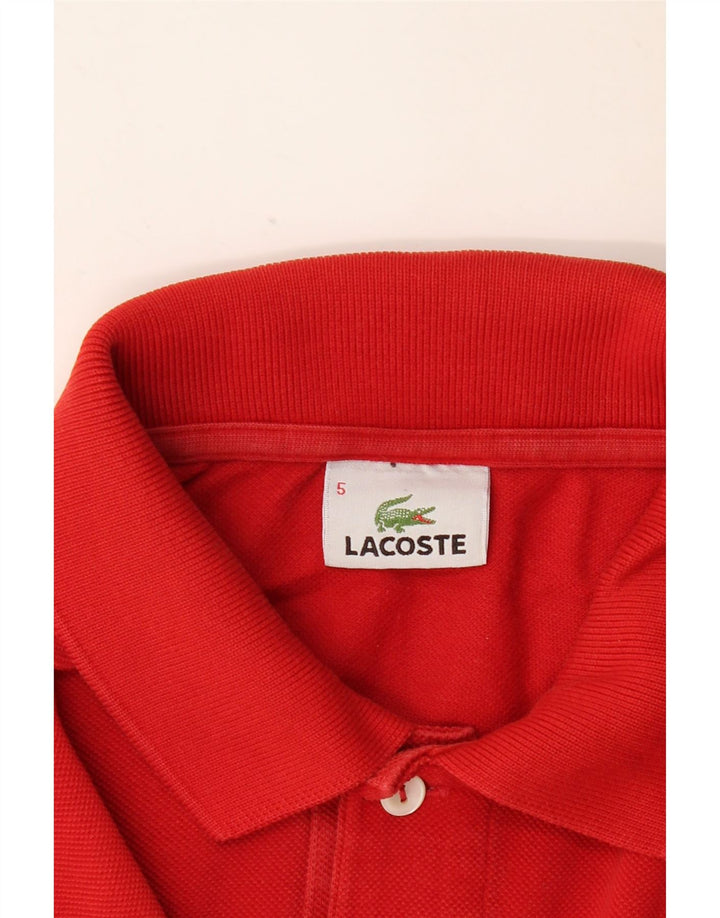 LACOSTE Polo Homme Taille 5 Grand Coton Rouge