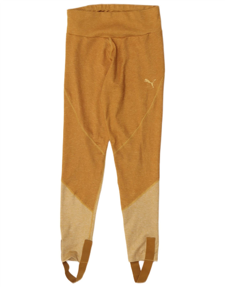 Puma Leggings Stirrup Femme UK 44 Large Jaune Colorblock Polyester