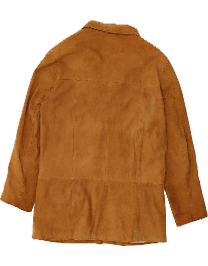 PLANET Womens Suede Overcoat IT 50 XL Brown Leather Vintage Planet and Second-Hand Planet from Messina Hembry 