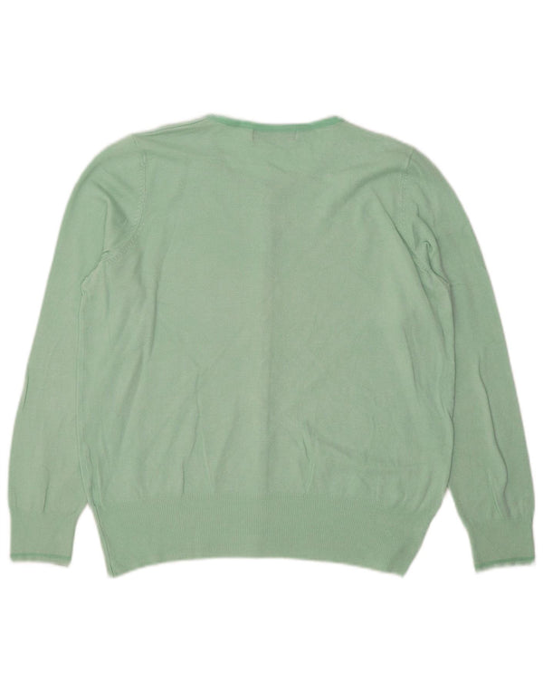 Marks & Spencer Pull Cardigan Femme UK 16 Large Vert Viscose