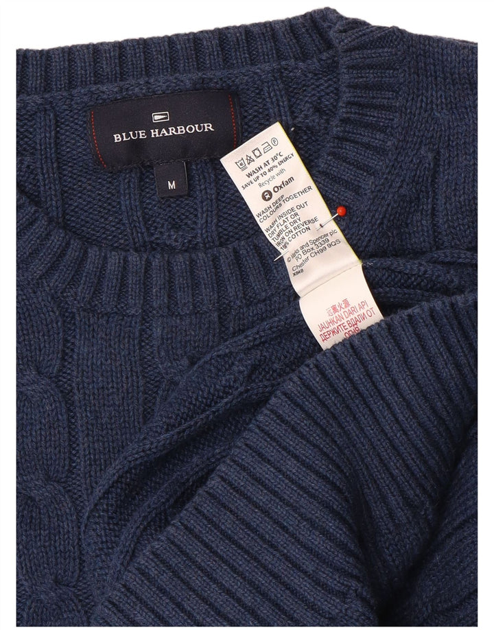 Marks & Spencer Pull à Col Rond Blue Harbour Homme Bleu Marine Moyen