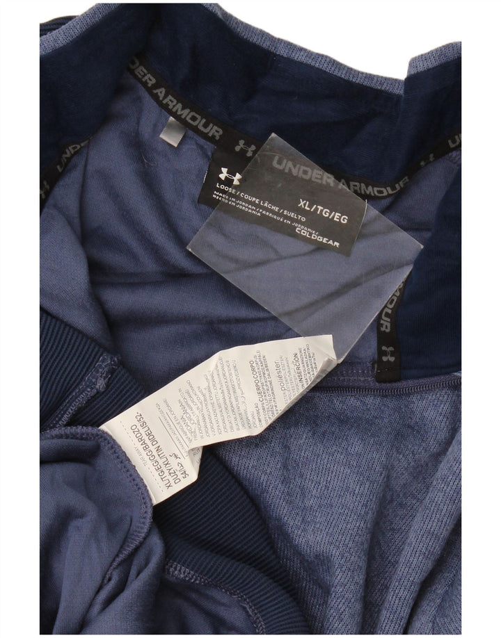 Under Armour Haut de Survêtement Cold Gear Pullover XL Homme Bleu Marine Colourblock