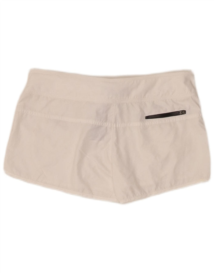 Nike Short de sport pour femme UK 10 Petit Blanc Polyester