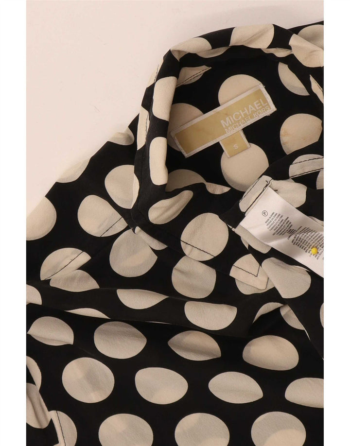 Michael Kors Chemise longue surdimensionnée pour femme UK 10 Petit pois noir
