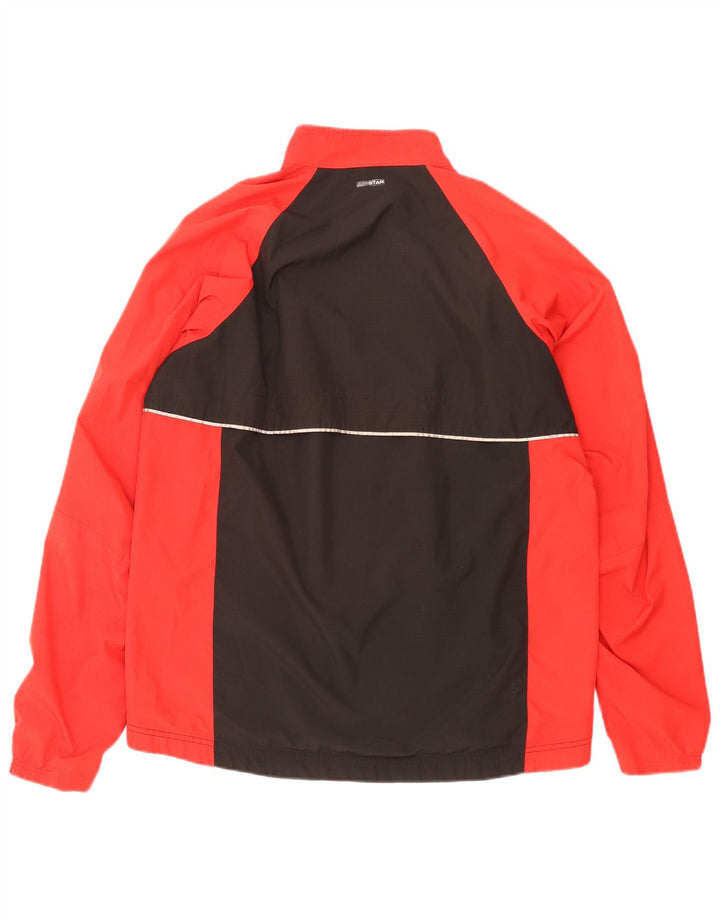 Adidas Veste de pluie pour homme UK 40 Large Rouge Colorblock Polyester