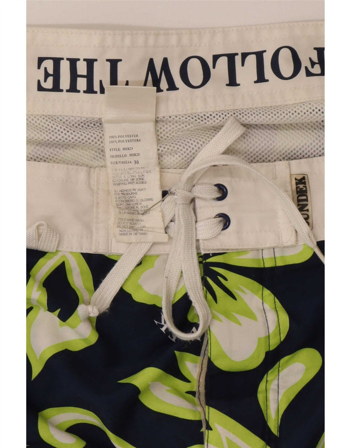 Sundek Short de bain graphique homme bleu marine moyen polyester floral