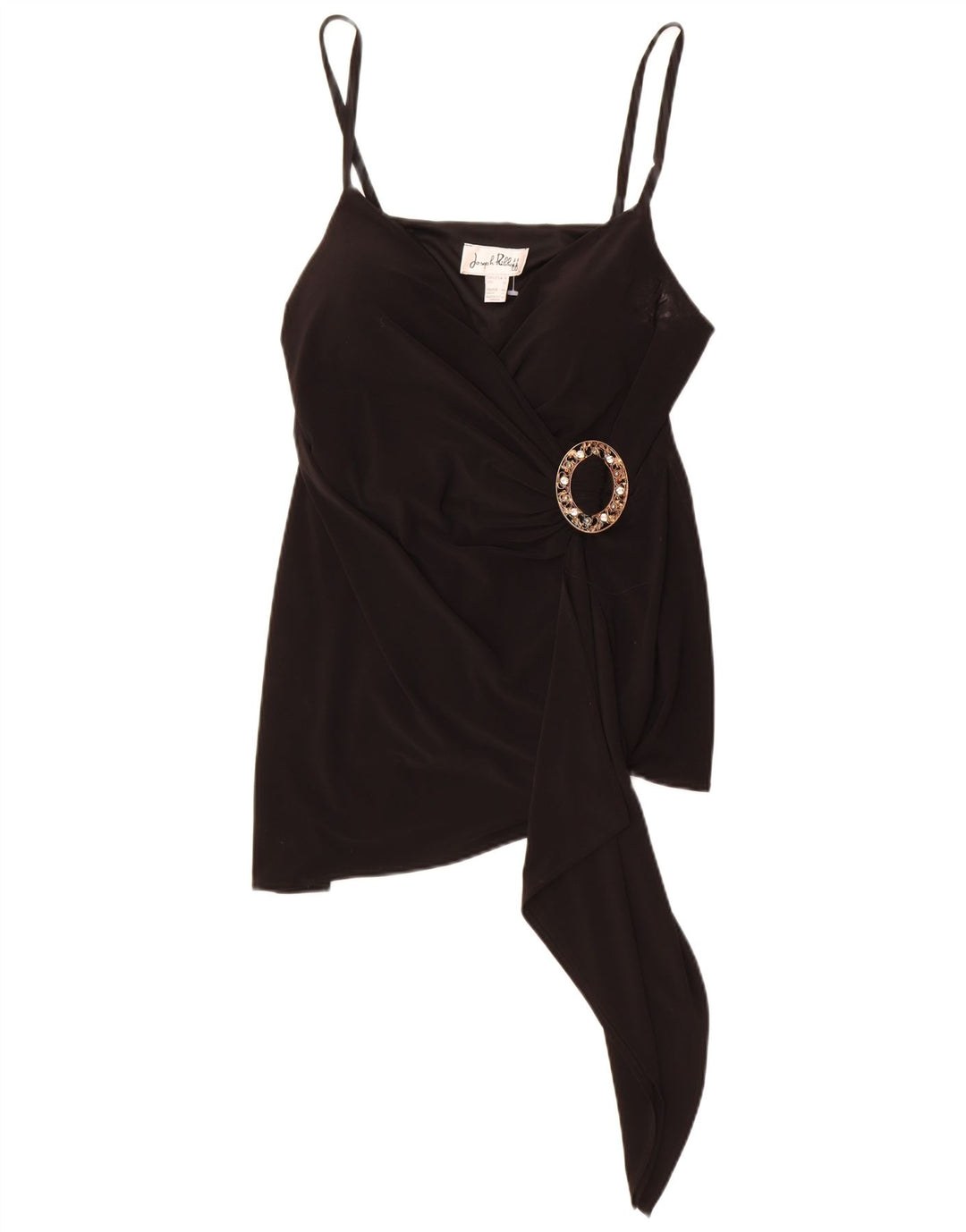 Joseph Ribkoff Haut caraco à volants pour femme UK 16 Large Noir Polyester