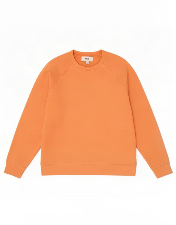 Marks & Spencer Sweat-Shirt Homme Orange Moyen Coton