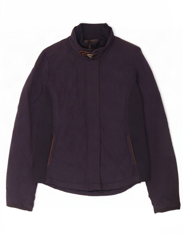 Massimo Dutti Veste matelassée pour femme UK 12 Bleu marine moyen Polyester
