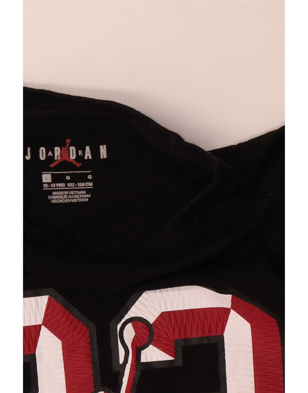Jordan Haut graphique à manches longues pour garçon 12-13 ans Grand Noir