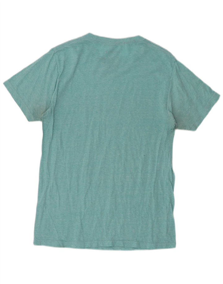 HURLEY T-shirt graphique coupe premium pour hommes, petit coton moucheté turquoise