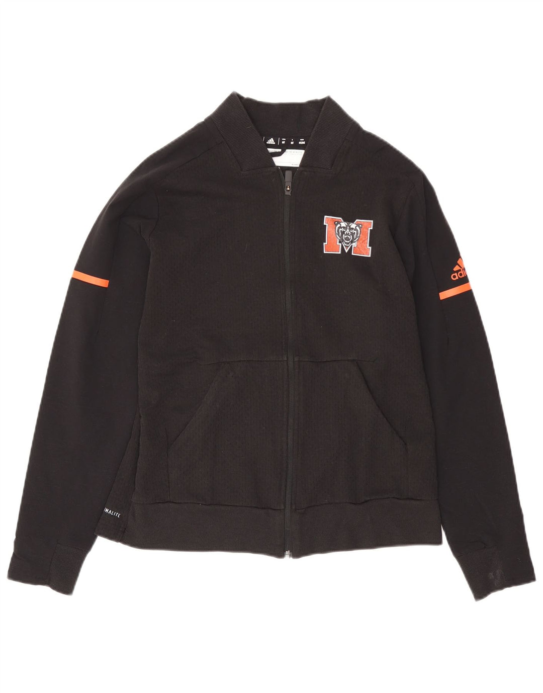 ADIDAS Veste de survêtement Climalite Graphic pour femme UK 12/14 Noir moyen