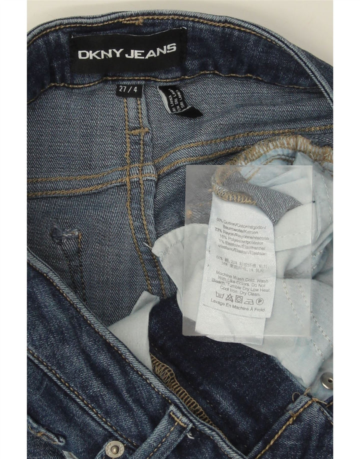 DKNY Womens Slim Jeans US 4 Small W27 L28 Blue Cotton Vintage Dkny and Second-Hand Dkny from Messina Hembry 