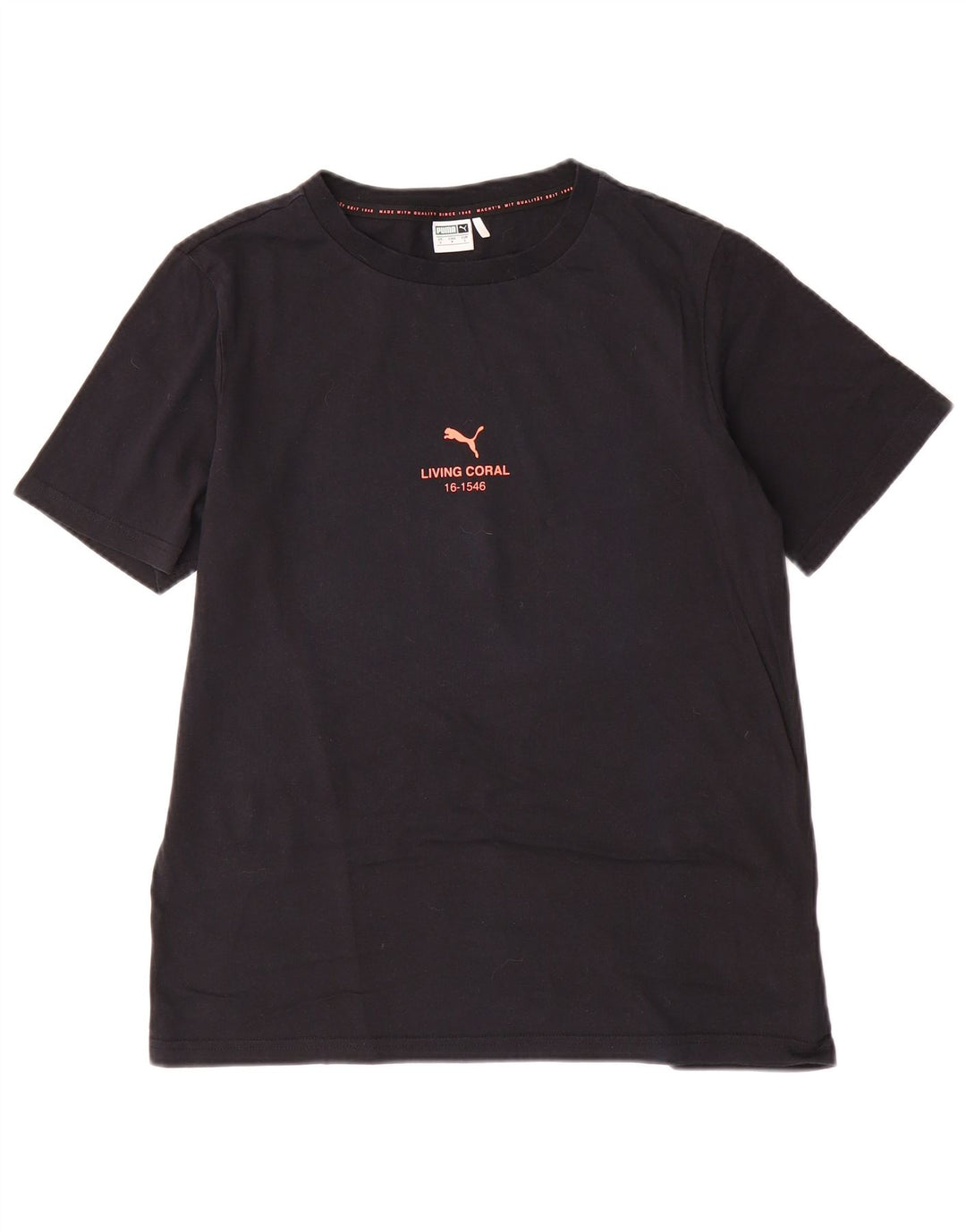 Puma T-shirt graphique pour homme, petit, noir, coton
