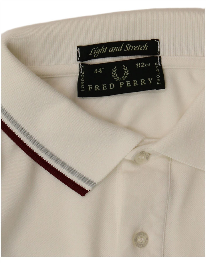 Fred Perry Polo Homme Blanc Moyen
