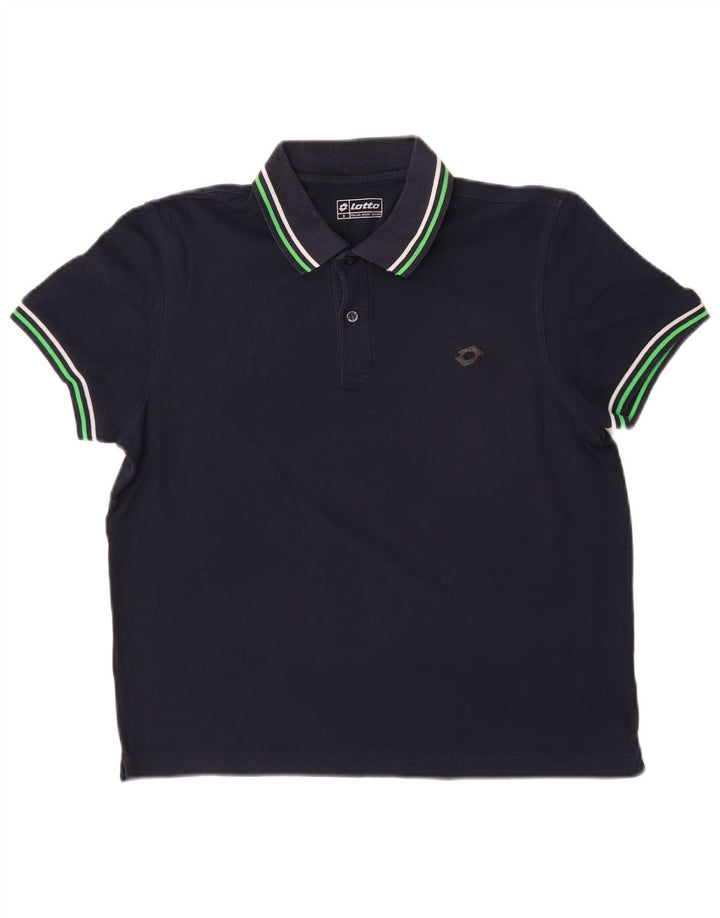 Lotto Polo Homme Petit Bleu Marine